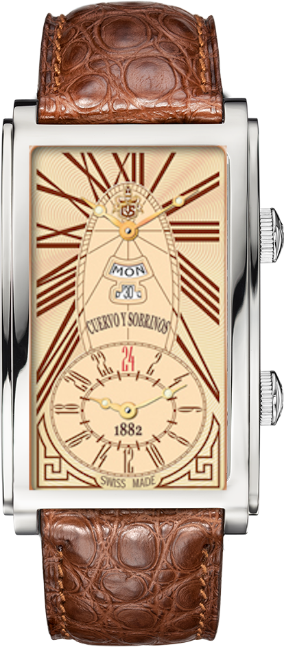 クエルボ イ ソブリノス Cuervo Y Sobrinos プロミネント デュアルタイム デイデイト Prominente Dualtime Day Date 岩田屋本店 新館4階 時計サロン ブランド腕時計の正規販売店紹介サイトgressive グレッシブ