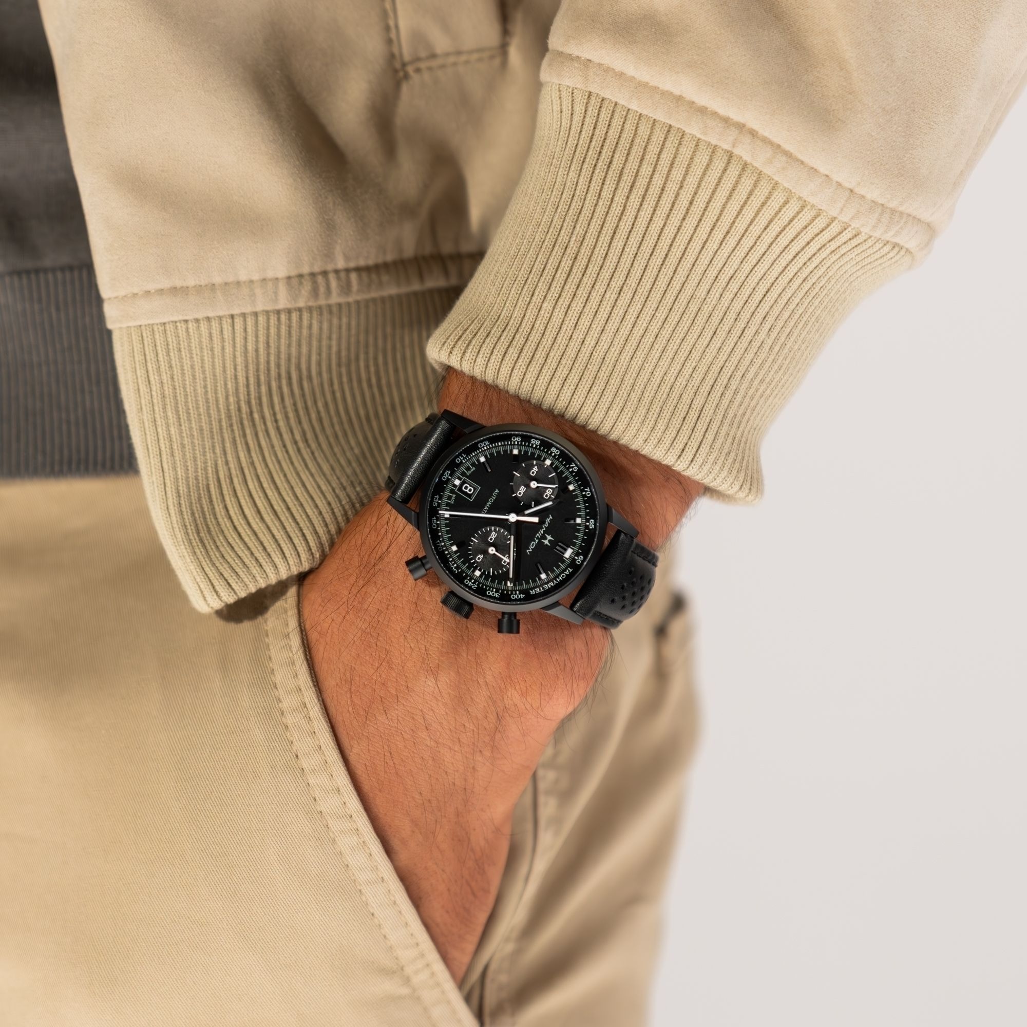 イントラマチック  オート  クロノ  BK  40mm  H38446730