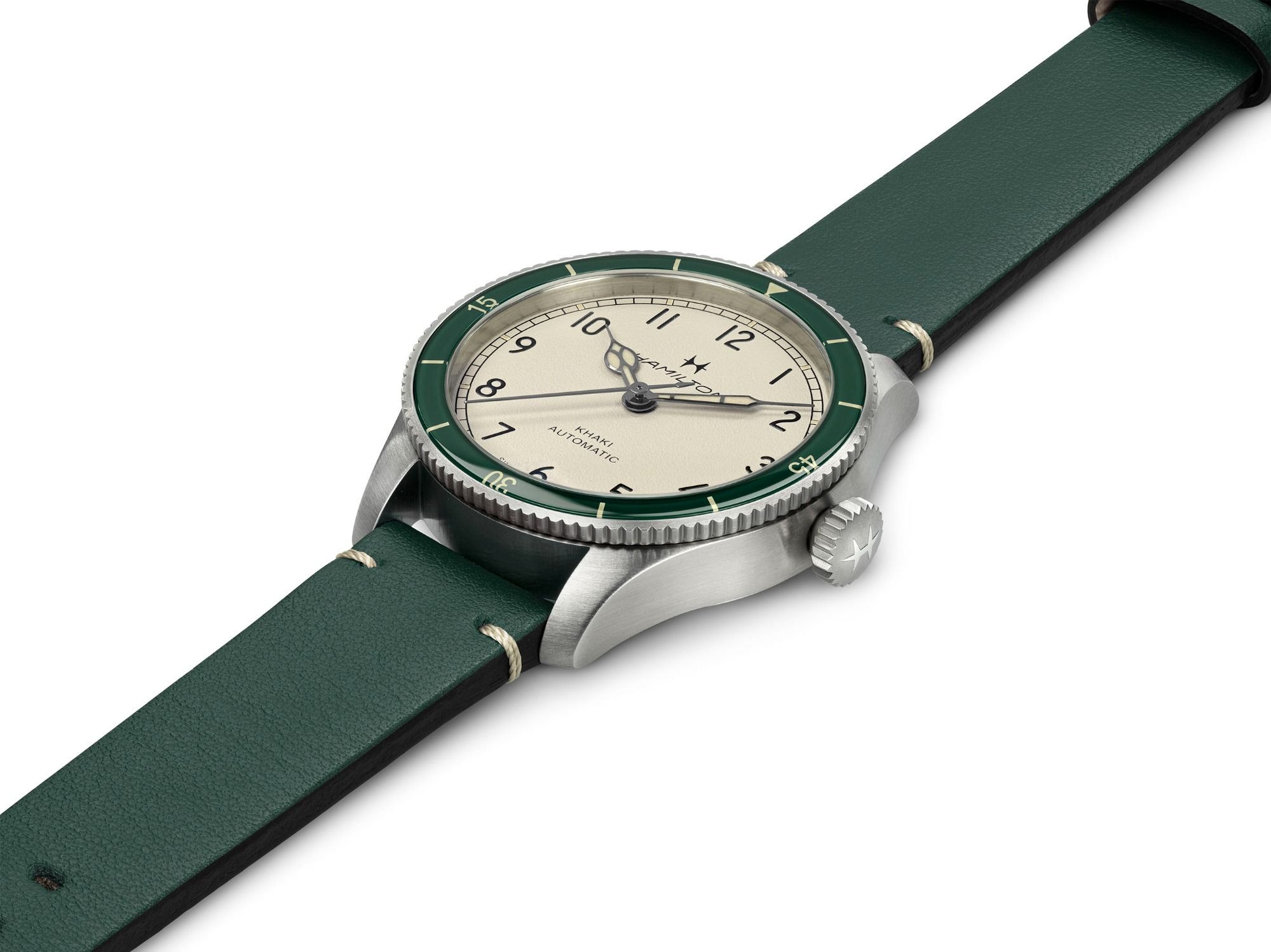 カーキ アビエーション パイロット パイオニア 38mm  ホワイト H76255810