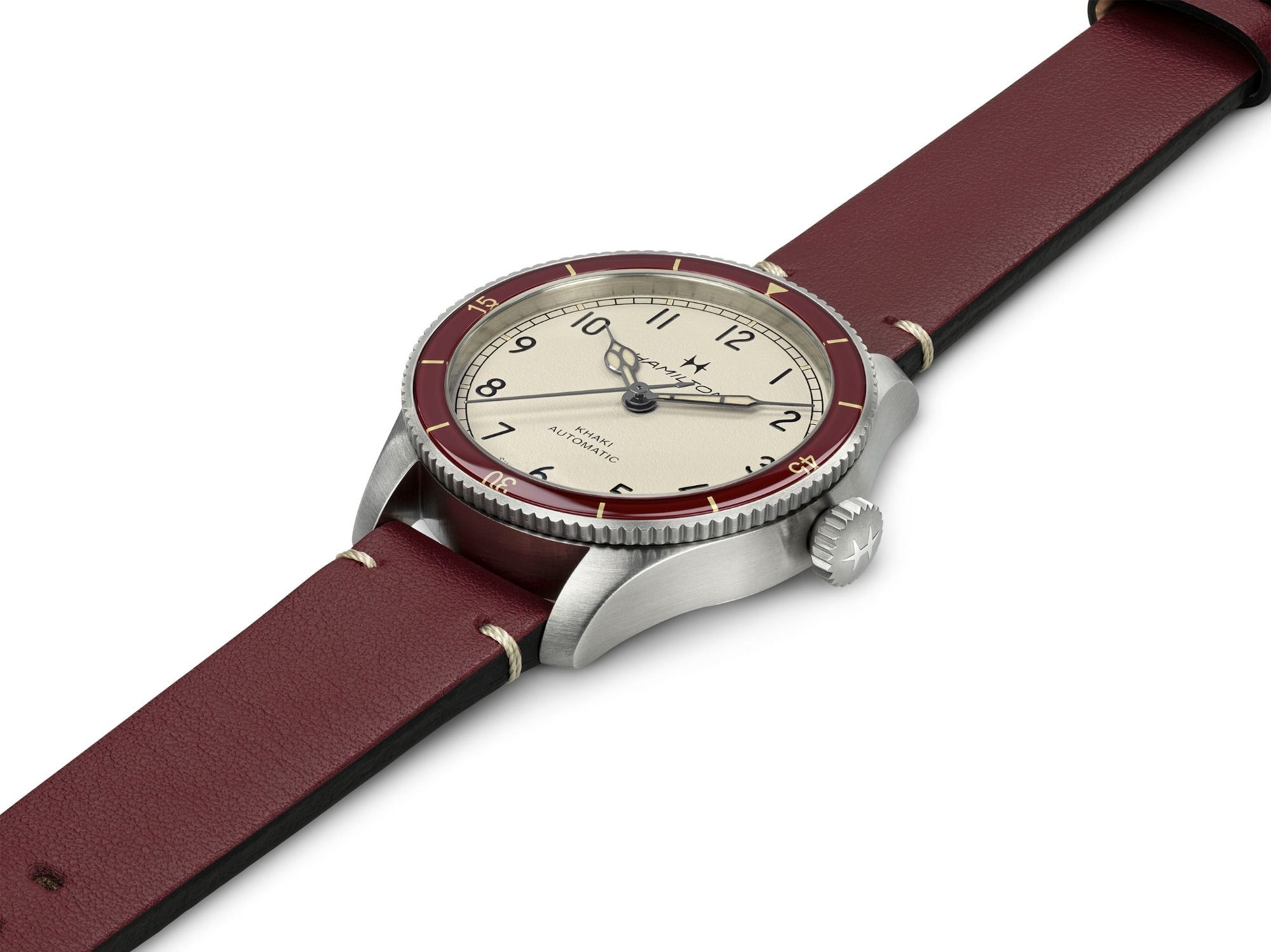 カーキ アビエーション パイロット パイオニア 38mm  ホワイト  H76265810