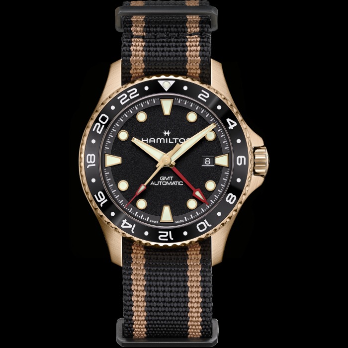 カーキ ネイビー スキューバ GMT オート  ブロンズ  43mm  H82565930