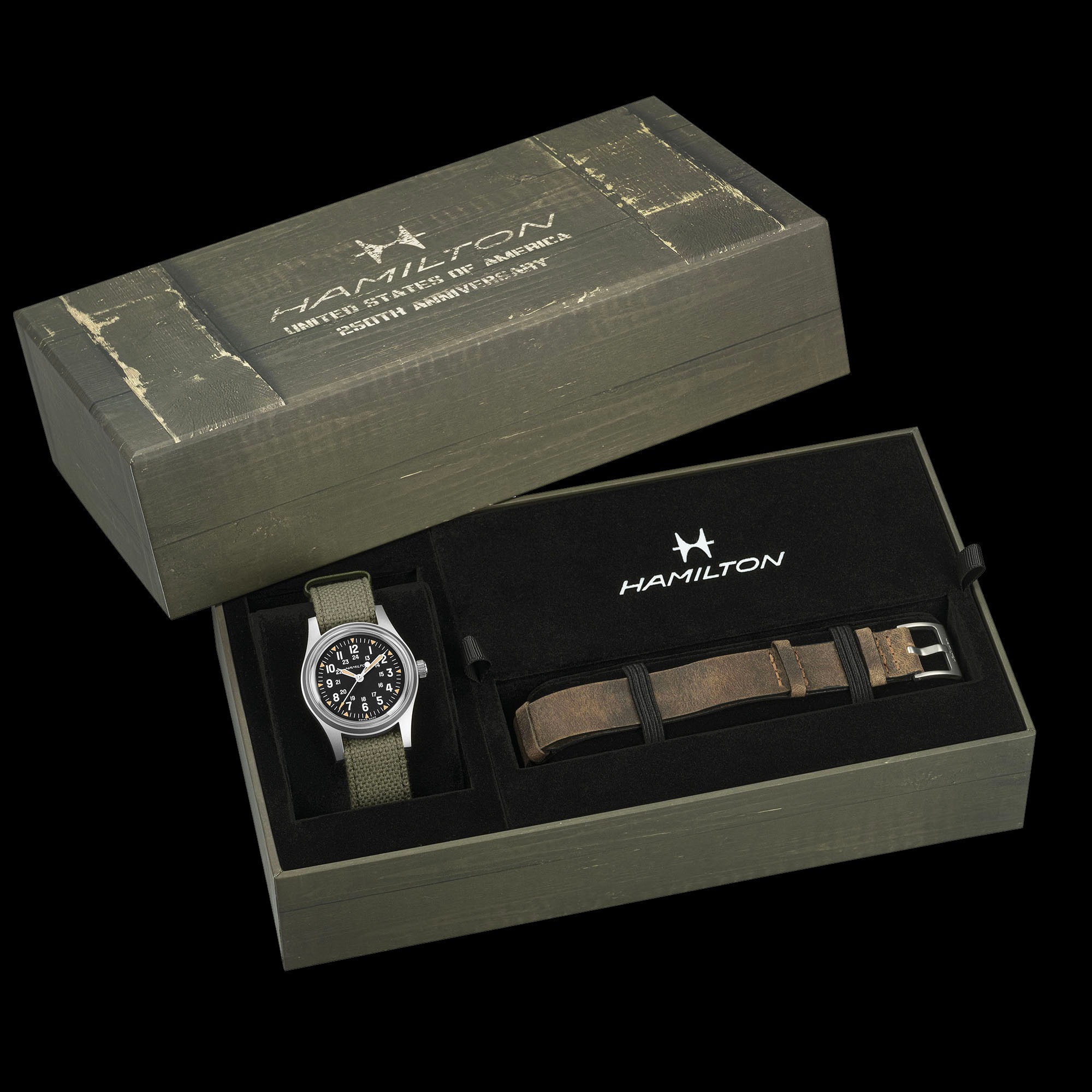 カーキ フィールド メカ 36mm ジャパン エディション  H69699932