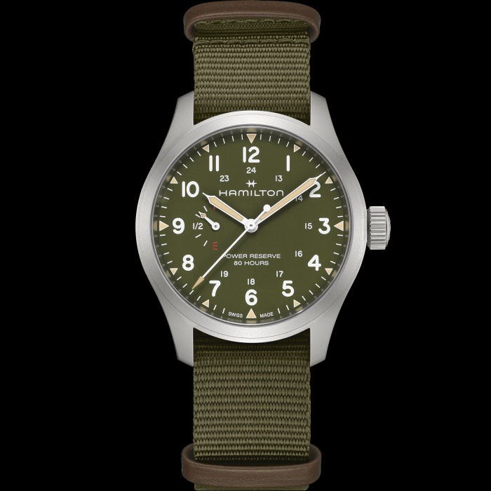 カーキ フィールド  メカニカル  パワーリザーブ  40mm グリーン  H69509960 