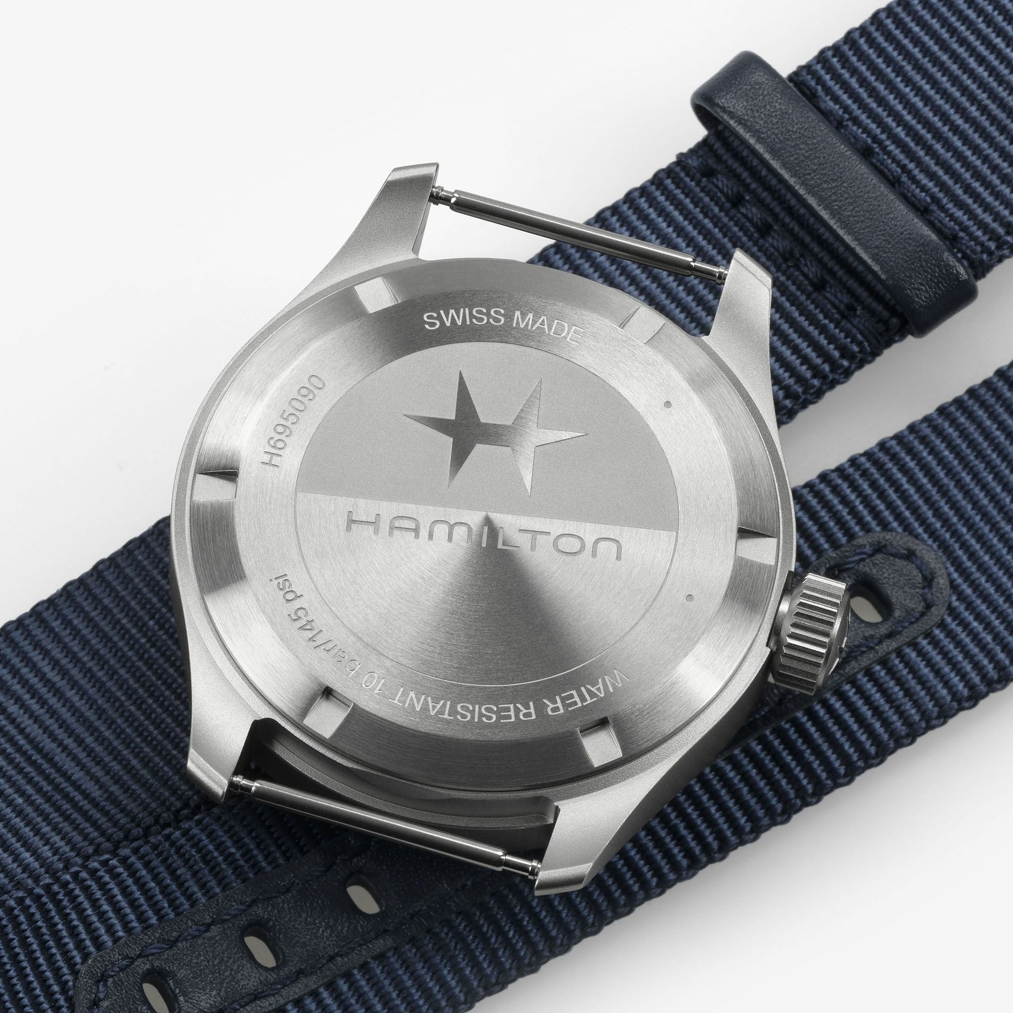 カーキ フィールド  メカニカル  パワーリザーブ  40mm ブルー H69509940