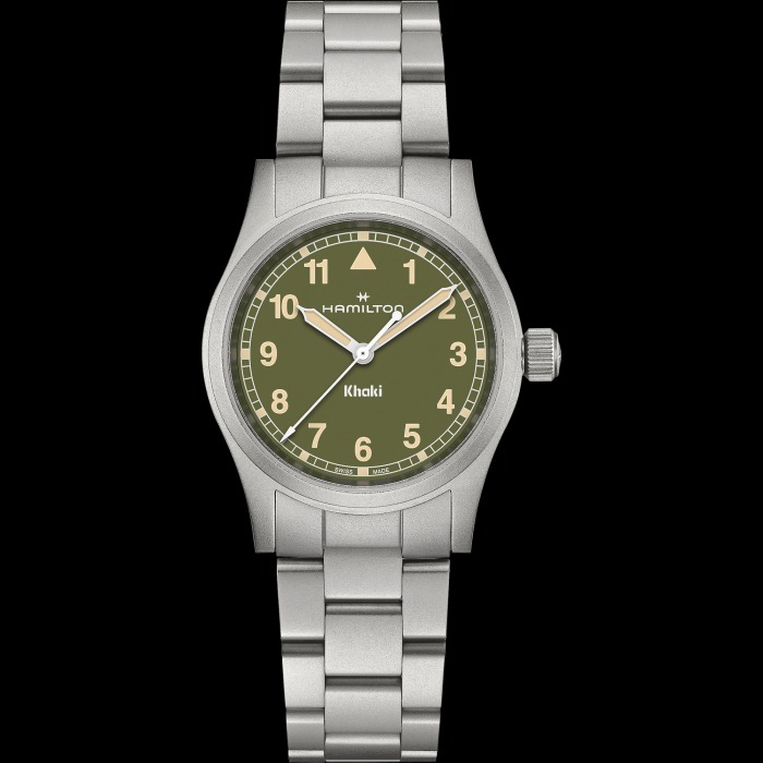 カーキ フィールド クォーツ 33mm  グリーン  H69301160