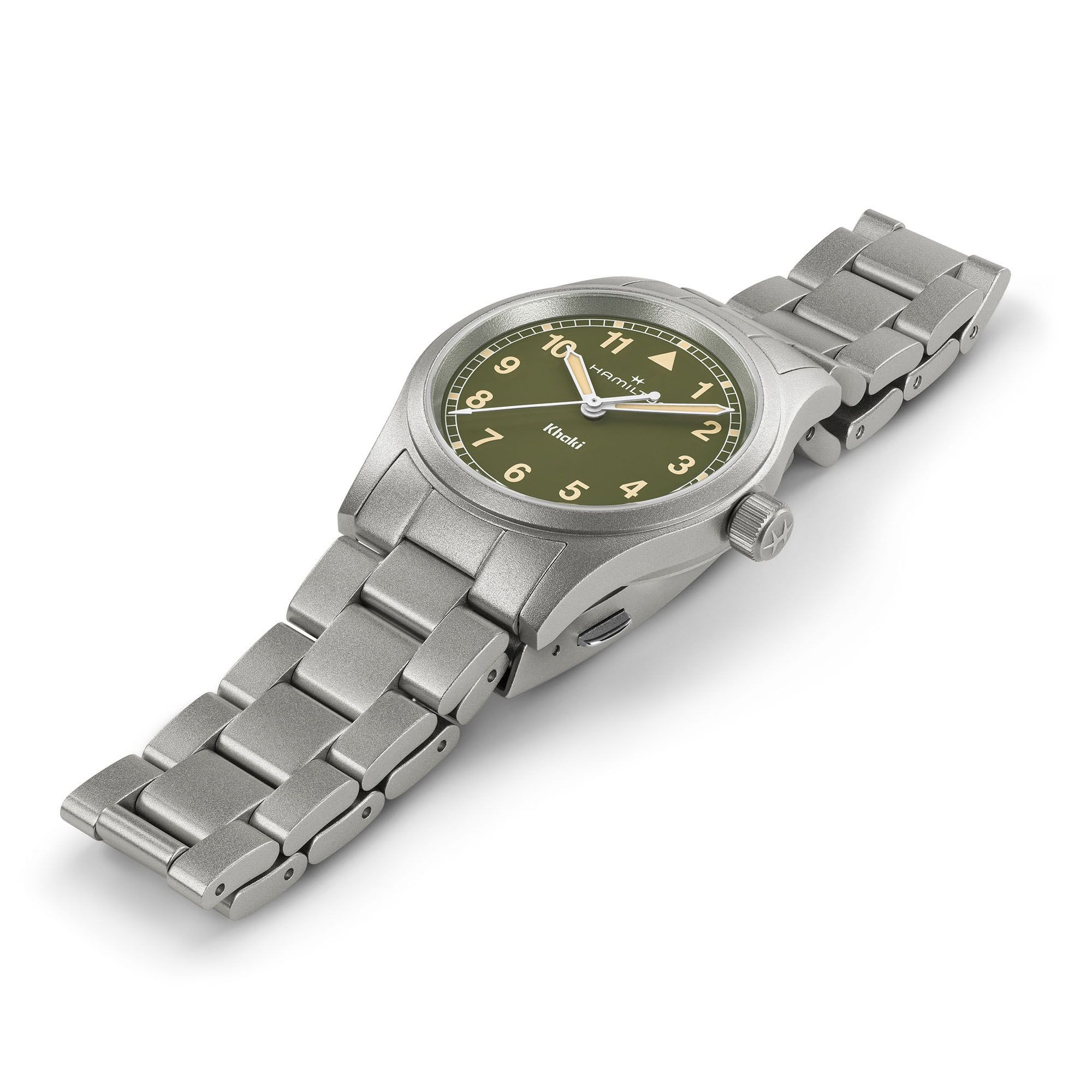 カーキ フィールド クォーツ 33mm  グリーン  H69301160