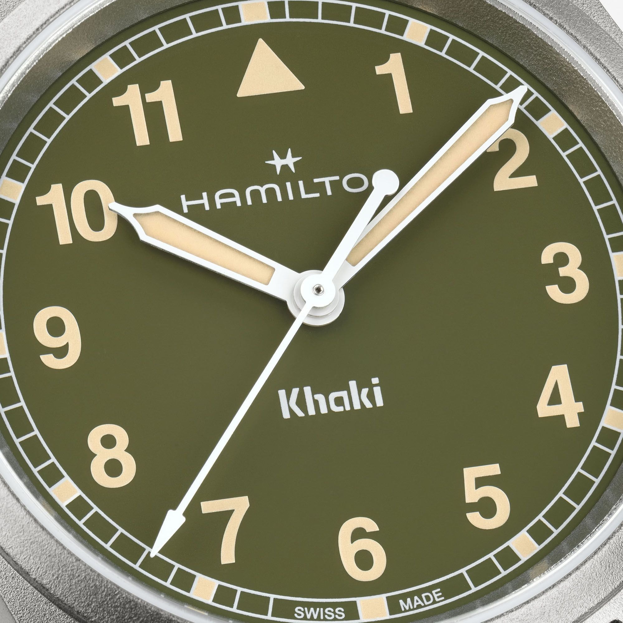 カーキ フィールド クォーツ 33mm  グリーン  H69301160