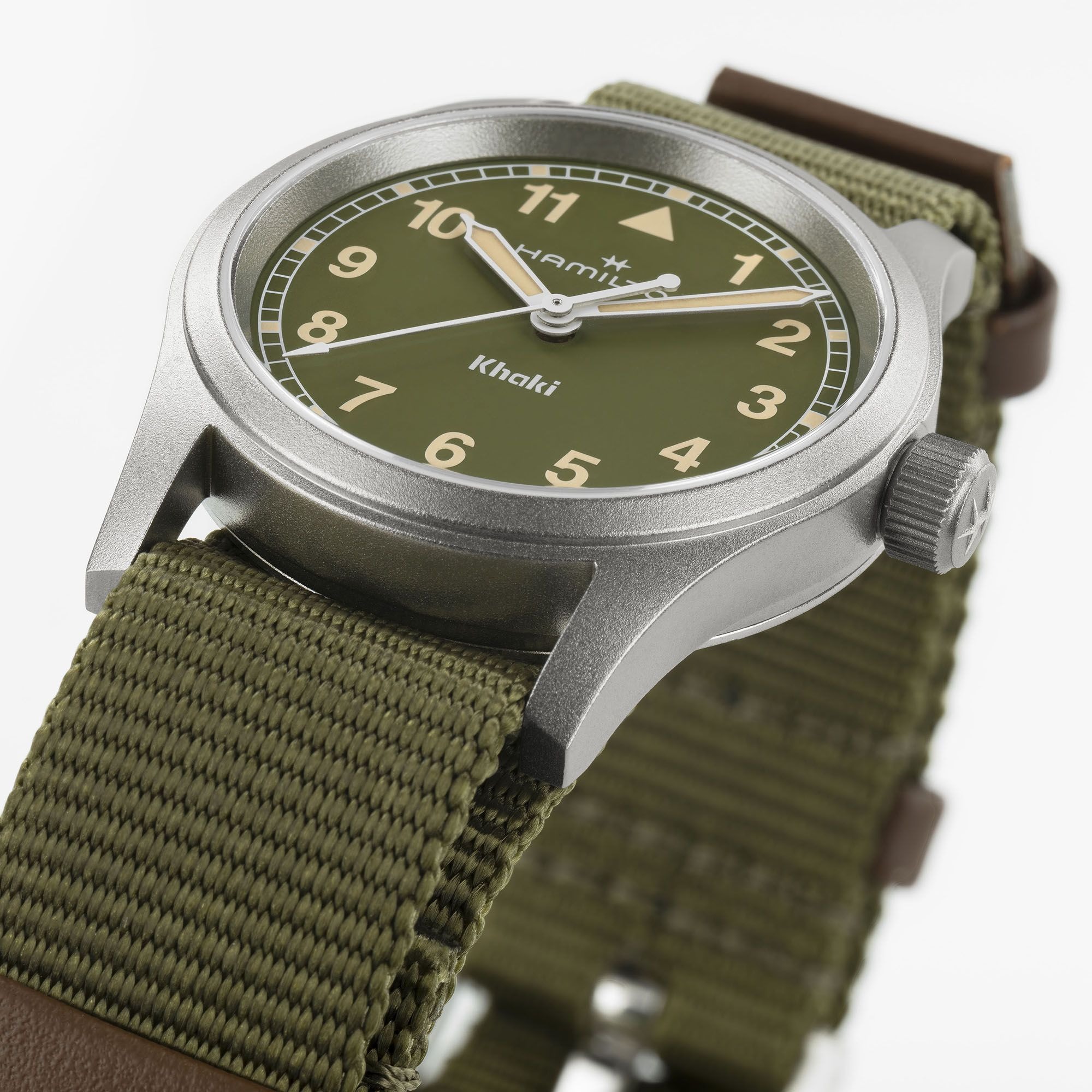 カーキ フィールド  クォーツ  33mm グリーン H69301960