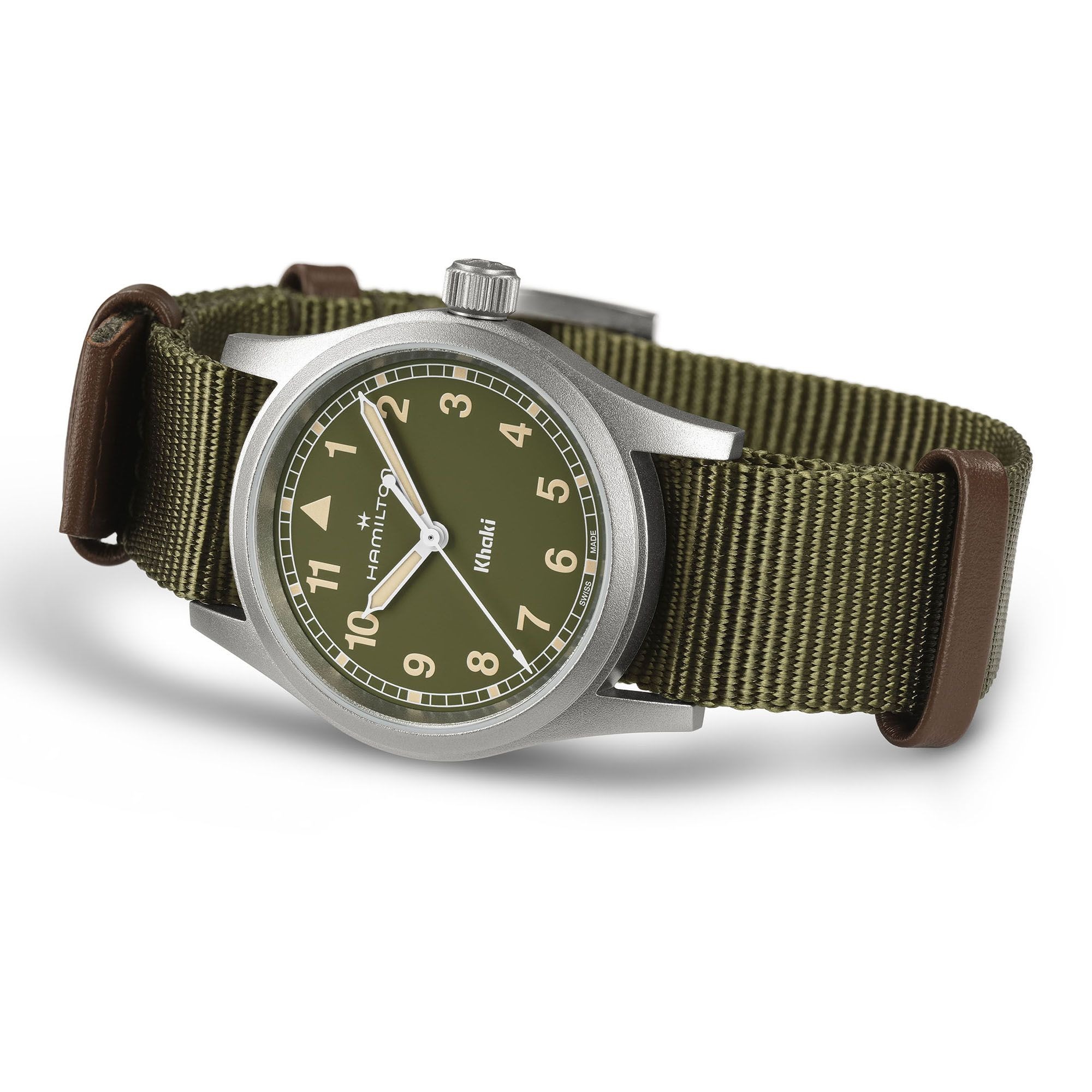 カーキ フィールド  クォーツ  33mm グリーン H69301960