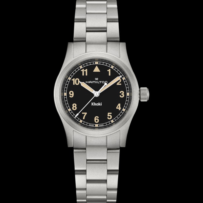 カーキ フィールド クォーツ 33mm  ブラック  H69301131