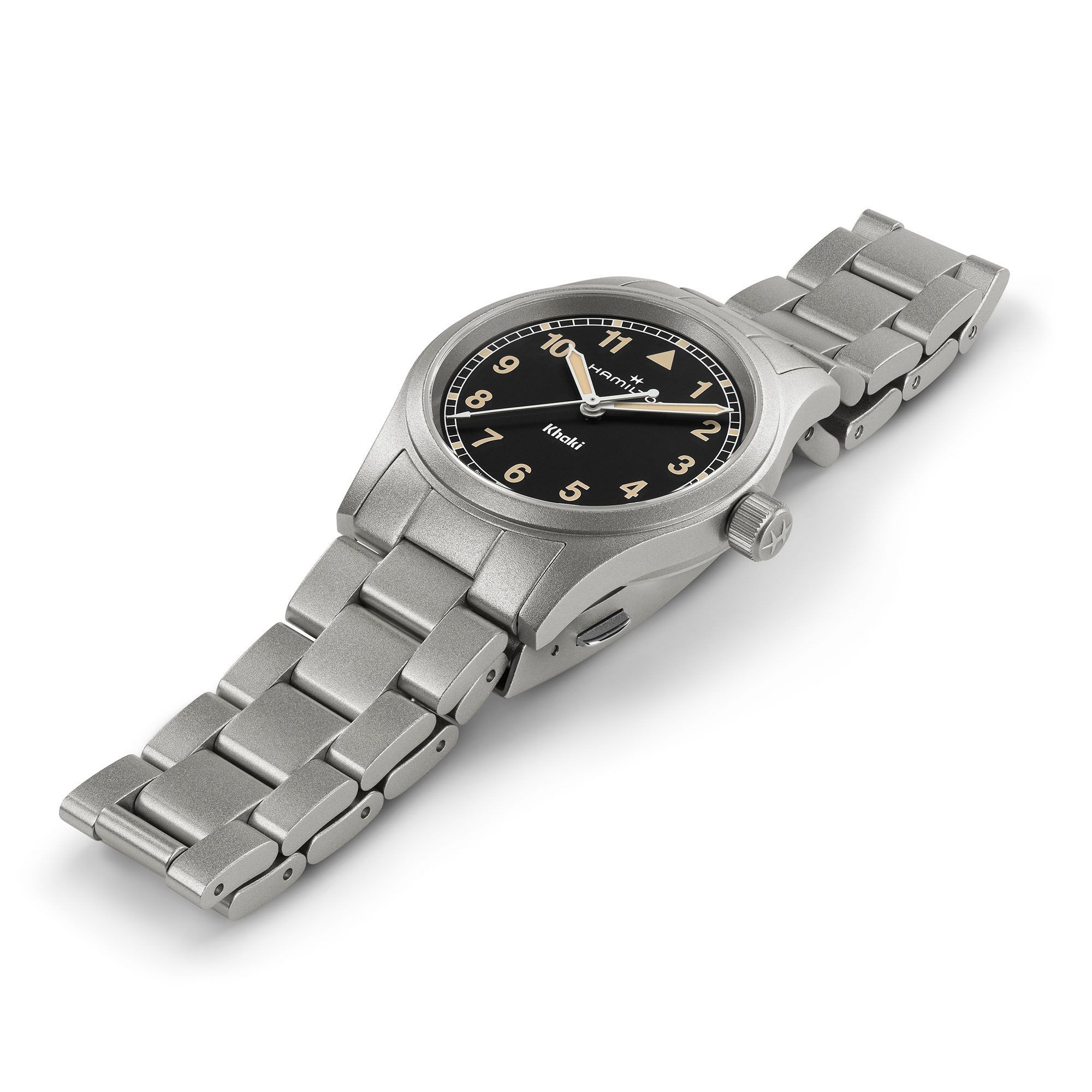 カーキ フィールド クォーツ 33mm  ブラック  H69301131