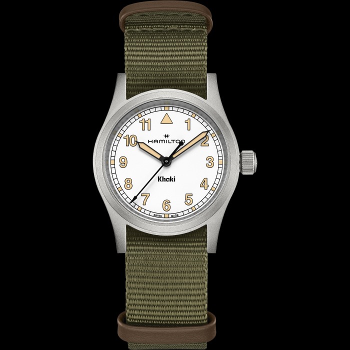 カーキ フィールド  クォーツ  33mm ホワイト H69301910