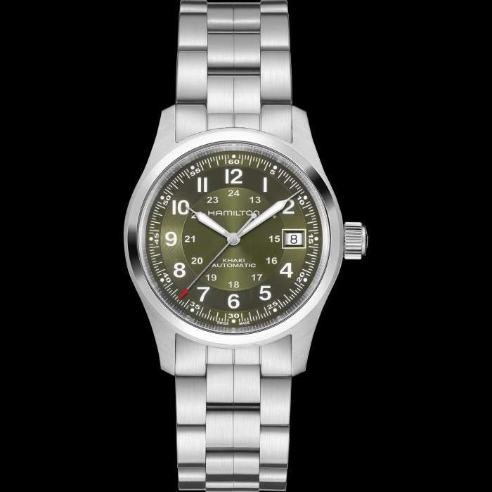 カーキ フィールド  オート  グリーン  38mm  H70455160