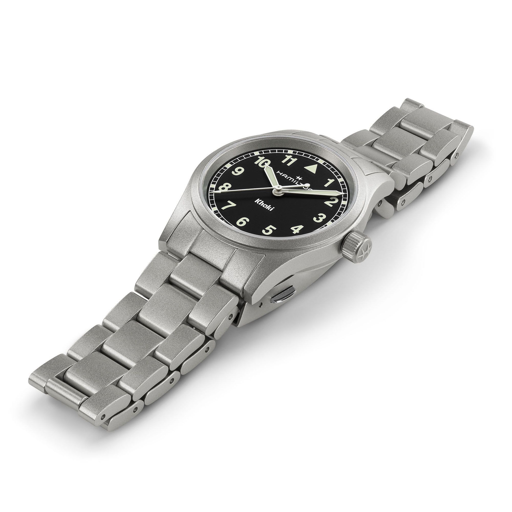 カーキ フィールド クォーツ  33mm  ブラック  H69301130