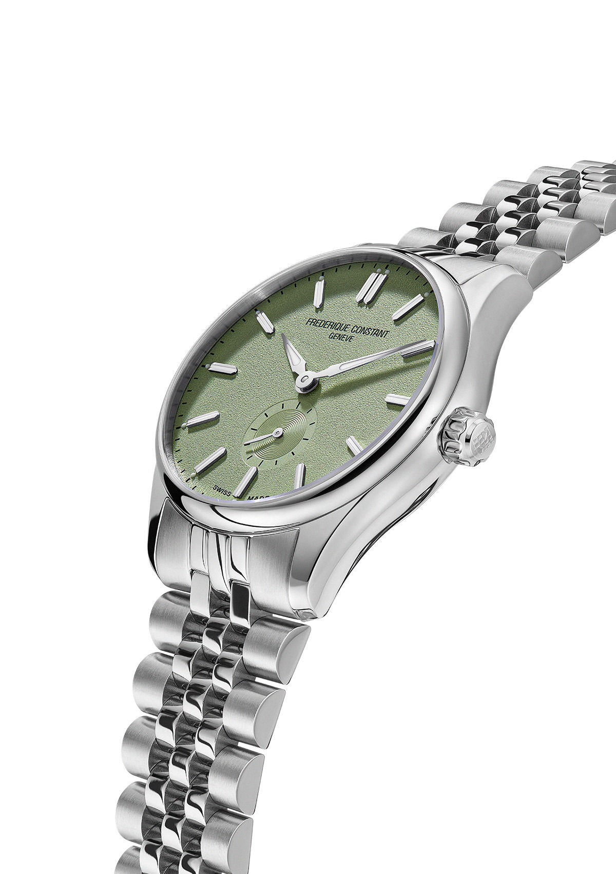 クラシック インデックス スモールセコンド オートマチック  39mm  オリーブグリーン  FC-530GR3B6B