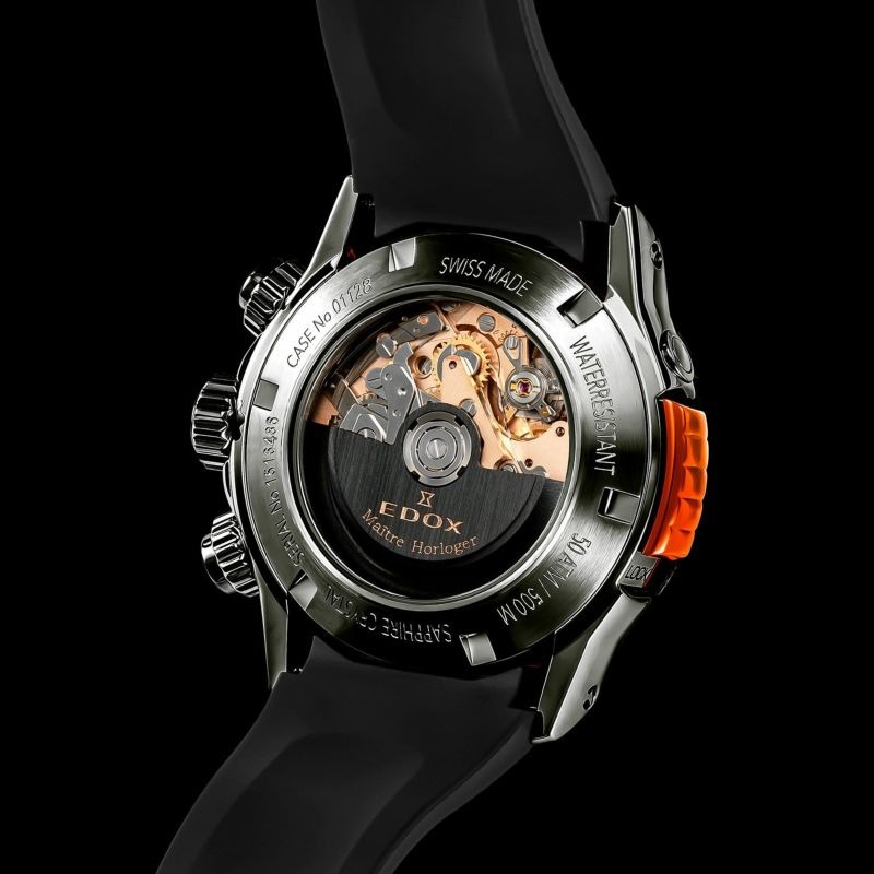 クロノオフショア1 ベゼルロック クロノグラフ オートマティック ブラック 01128-37GNNOCA-GNO