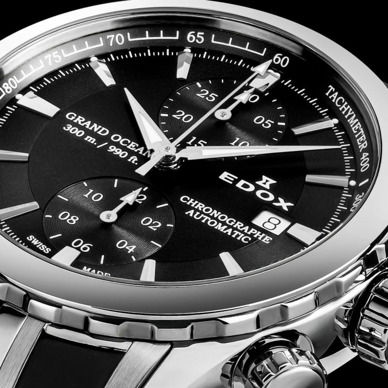 グランドオーシャン クロノグラフ オートマティック  43mm  ブラック  09800-3CA-NIN