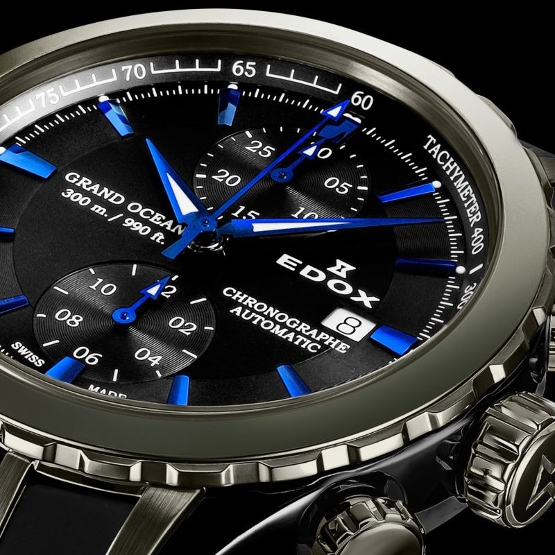 グランドオーシャン クロノグラフ オートマティック  43mm  ブラック  09800-357GNCA-NIBU