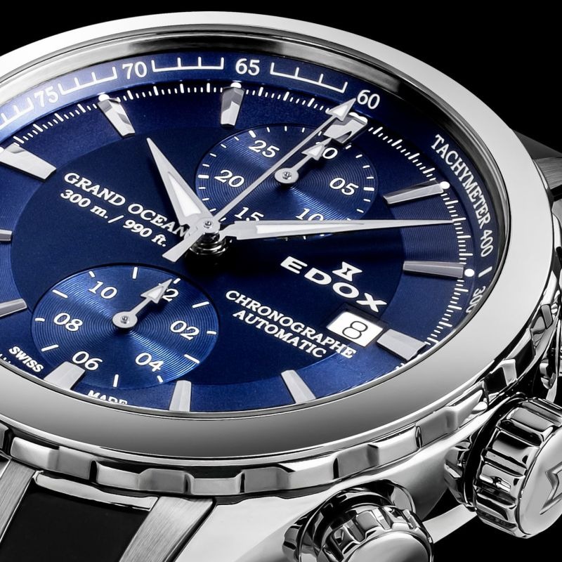 グランドオーシャン クロノグラフ オートマティック  43mm  ブルー  09800-3CA-BUIN