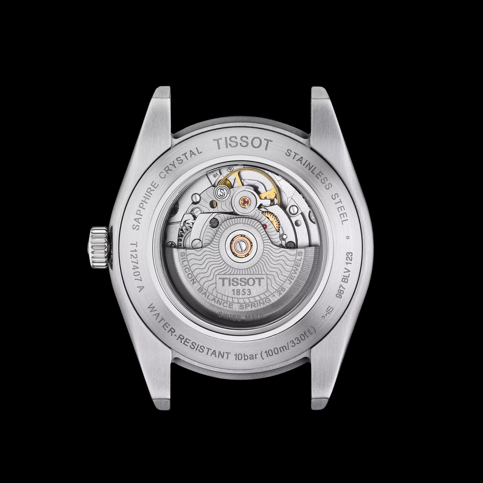 ジェントルマン オートマティック パワーマティック80 シリシウム  ブラック  40mm T127.407.11.051.00
