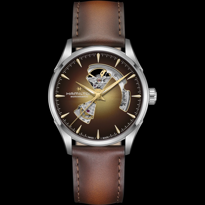 NEW  ジャズマスター  オープンハート  シャンパンカラー  42mm    H32705501