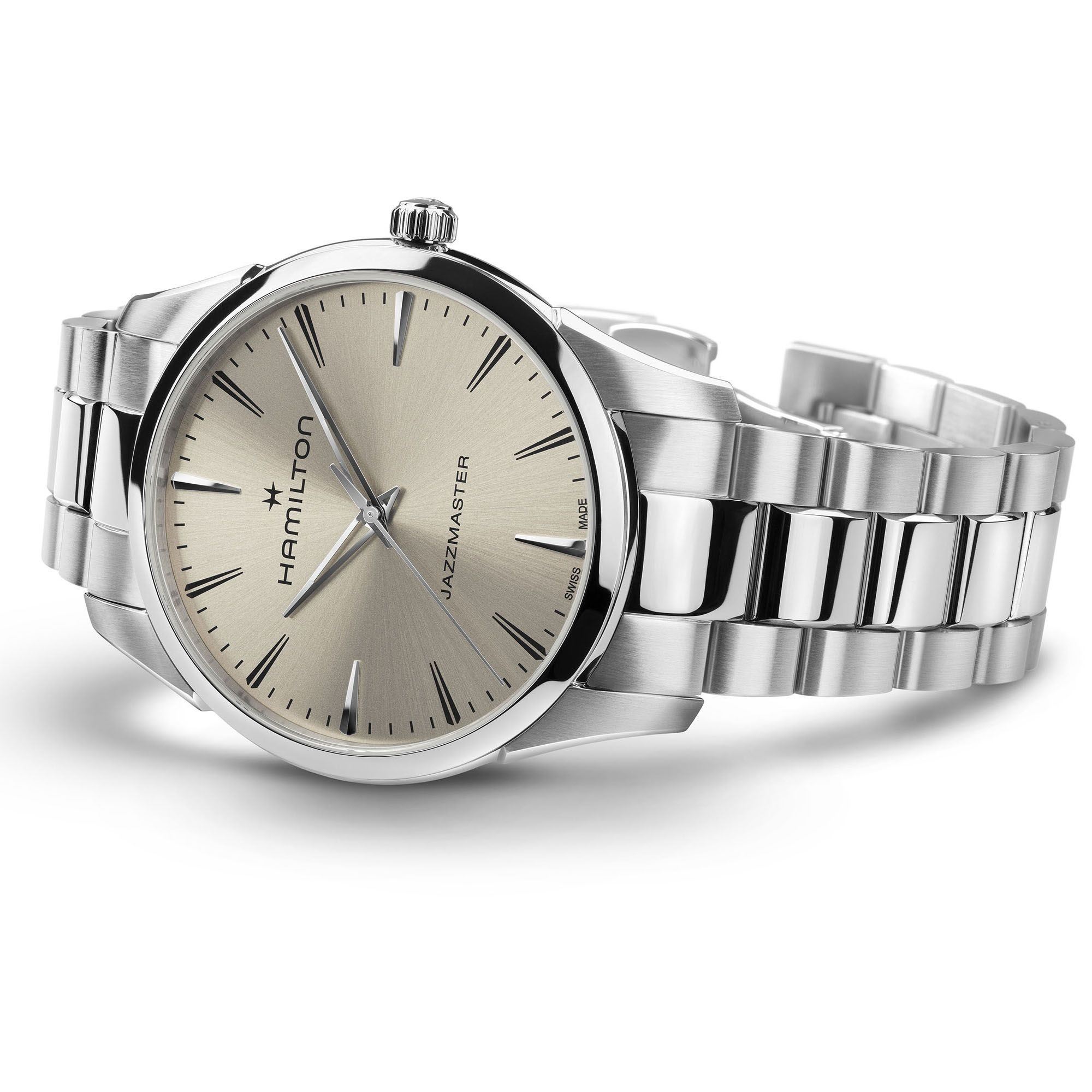 ジャズマスター クォーツ 40mm ベージュ H32461121