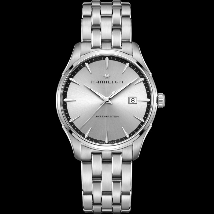 ジャズマスター  ジェントクォーツ  シルバー  40mm  H32451151