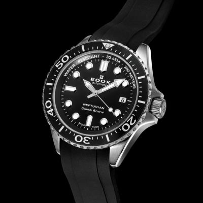 ネプチュニアン グランデ リザーブ デイト オートマティック  ブラック  42mm  80801-3NCA-NIN