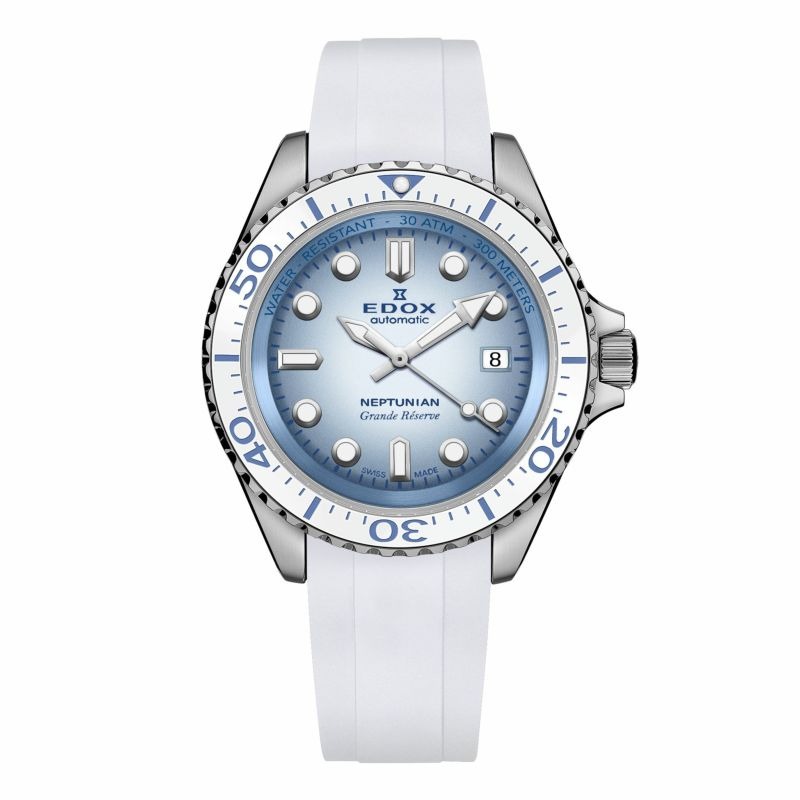 ネプチュニアン グランデ リザーブ デイト オートマティック グラデーションブルー 42mm  80801-3BBUCA-BUCDN