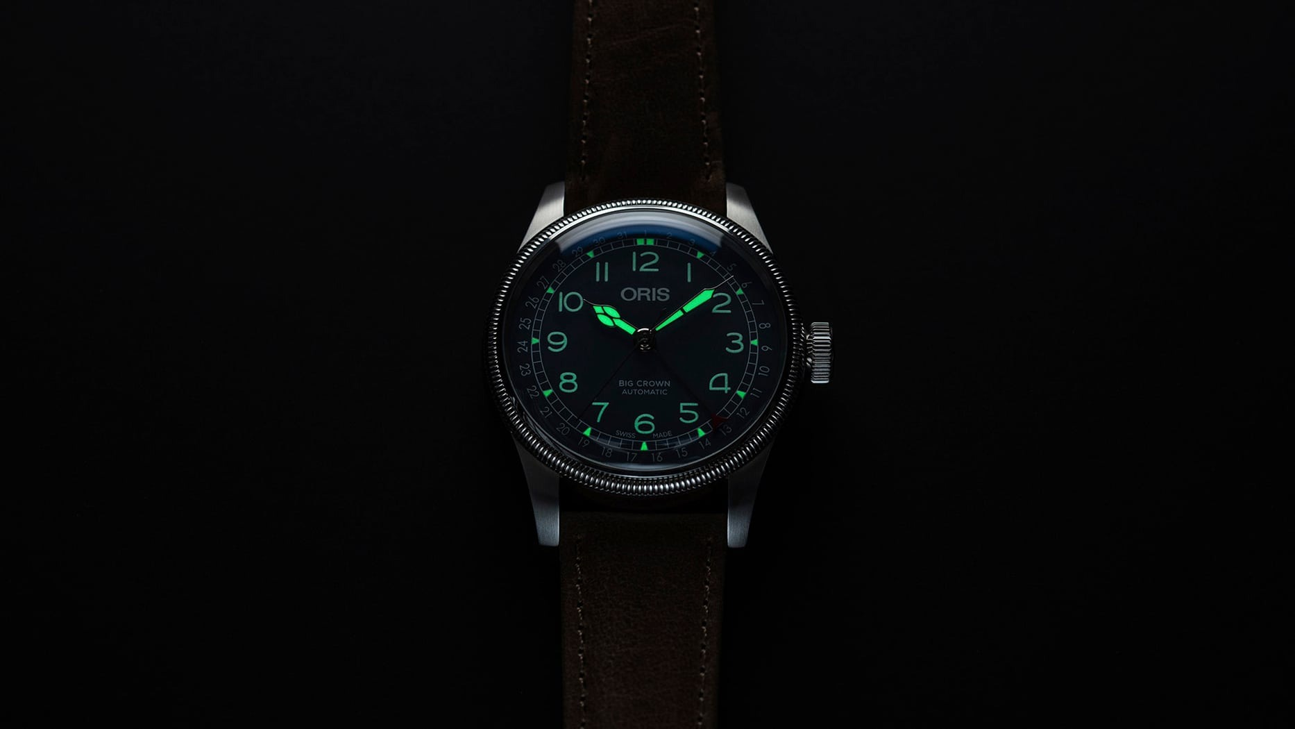 ビッグクラウン  ポインターデイト 40mm  ブルー  01 754 7785 4065-07 6 20 10