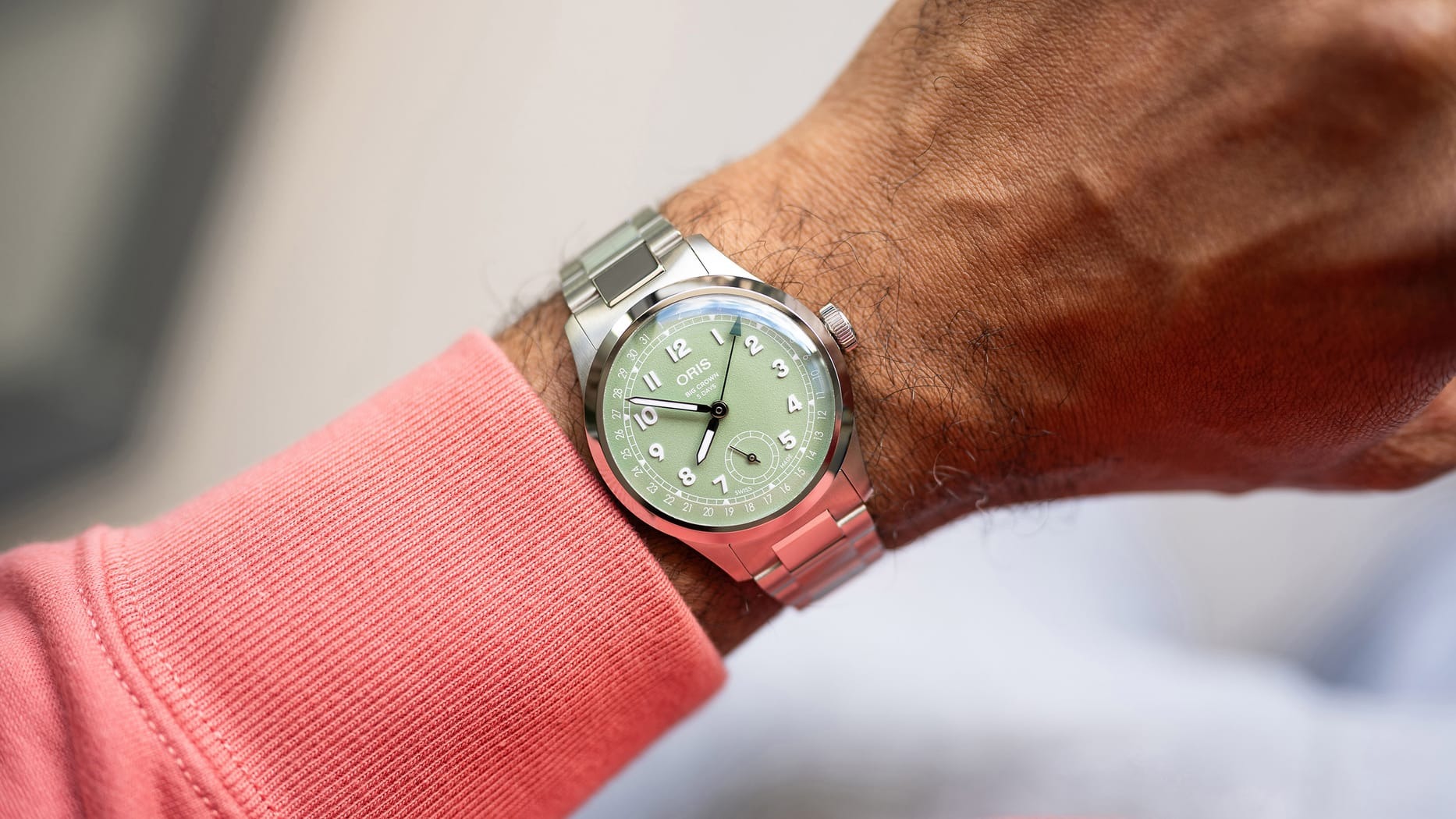ビッグクラウン ポインターデイト キャリバー403  グリーン 40ｍｍ 01 403 7799 4067-07 8 20 06