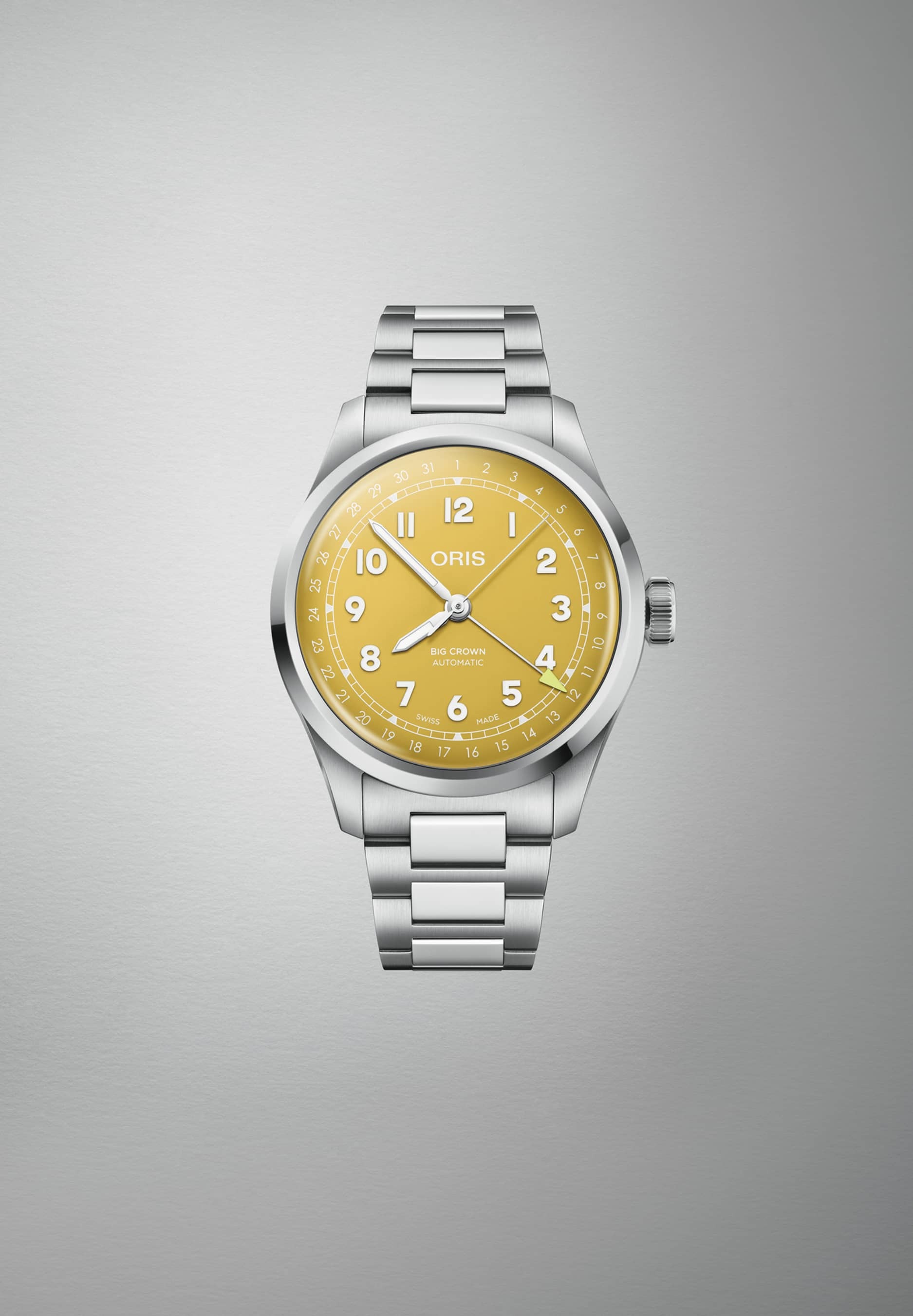 ビッグクラウン ポインターデイト  40mm  イエロー  01 754 7798 4069-07 8 20 06
