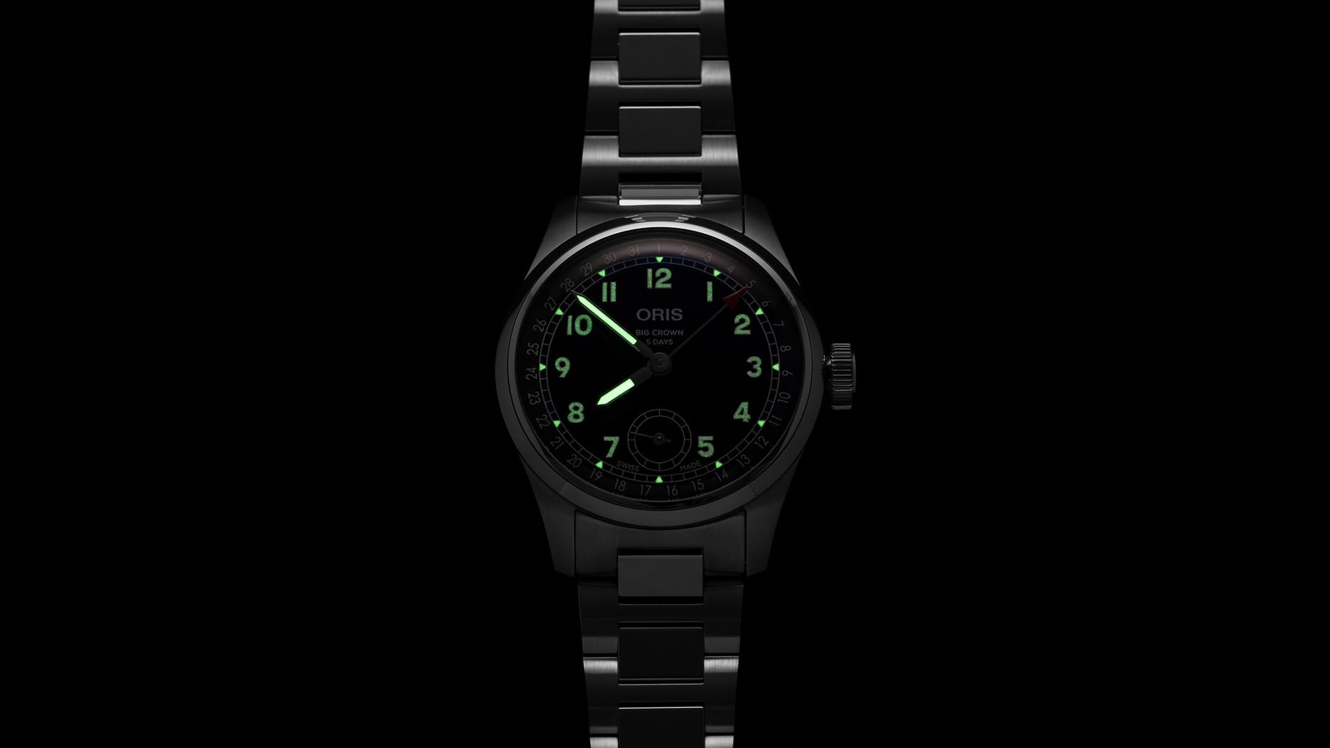 ビッグクラウン ポインターデイト  キャリバー403  38mm  ブルー  01 403 7776 4065-07 8 19 06