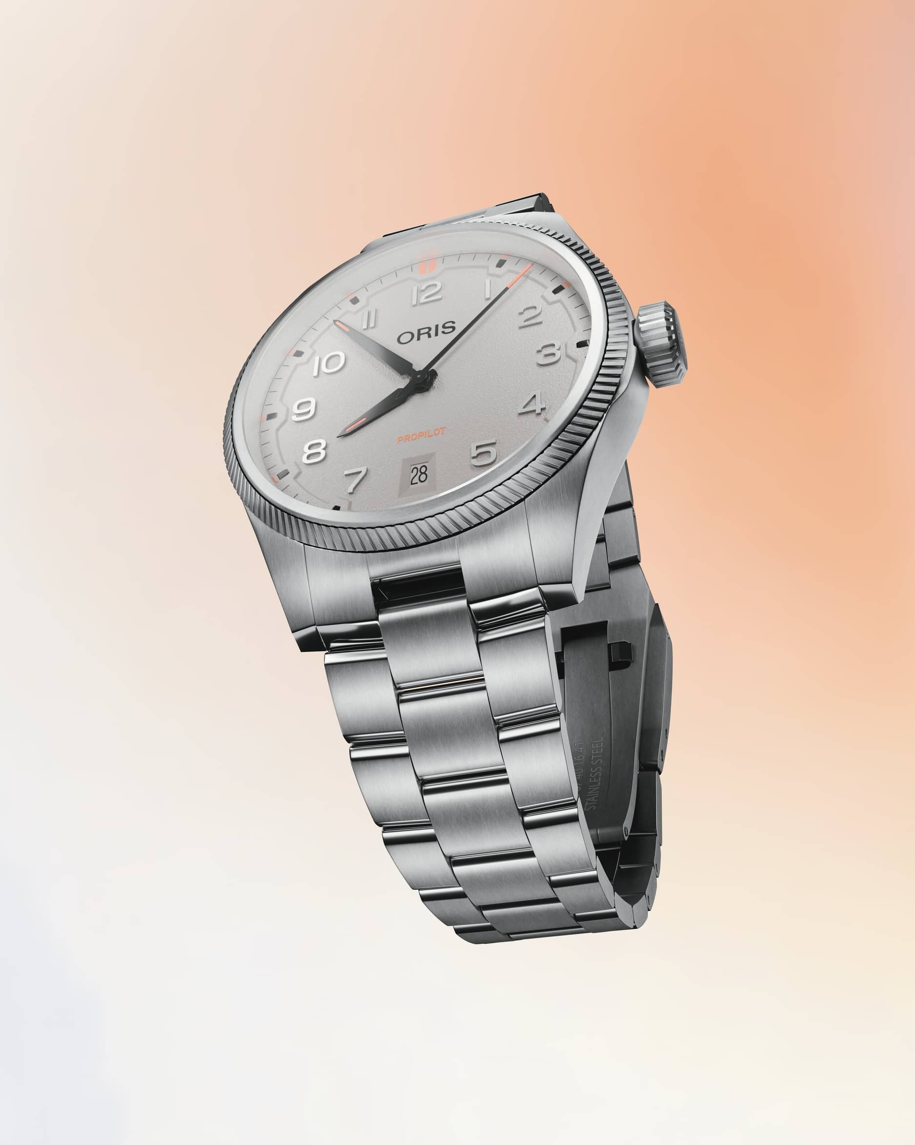 プロパイロット デイト 41mm グレー 01 733 7805 4163-07 8 20 04LC