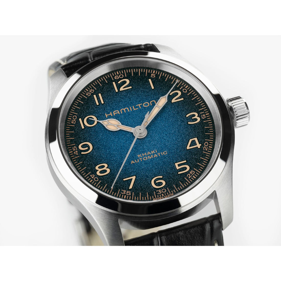 カーキ フィールド マーフ オート  38mm  ディープブルー H70405740