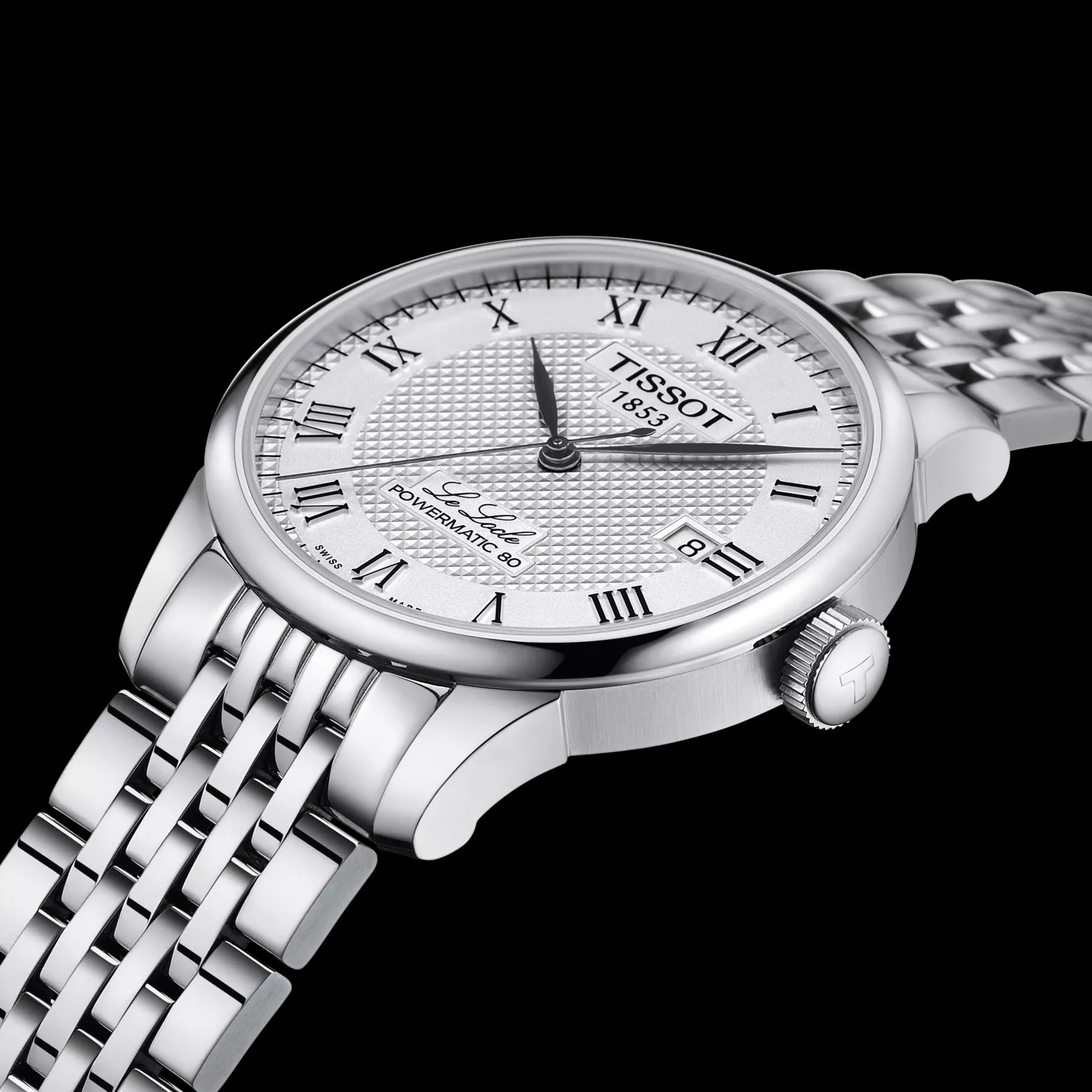 ル・ロックル パワーマティック 80  39.3mm  シルバー T006.407.11.033.00