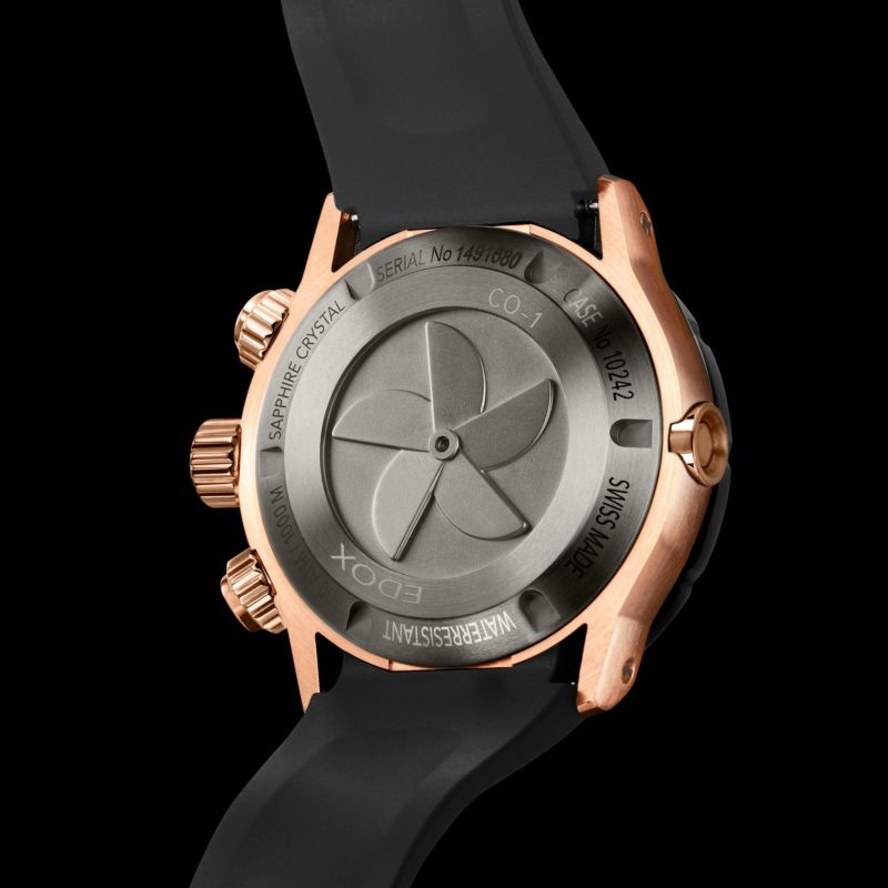 クロノオフショア1 クロノグラフ  45mm  ブラック  10242-TINR-NIR