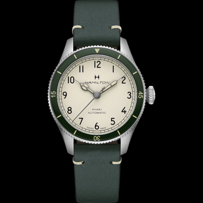 カーキ アビエーション パイロット パイオニア 38mm  ホワイト H76255810
