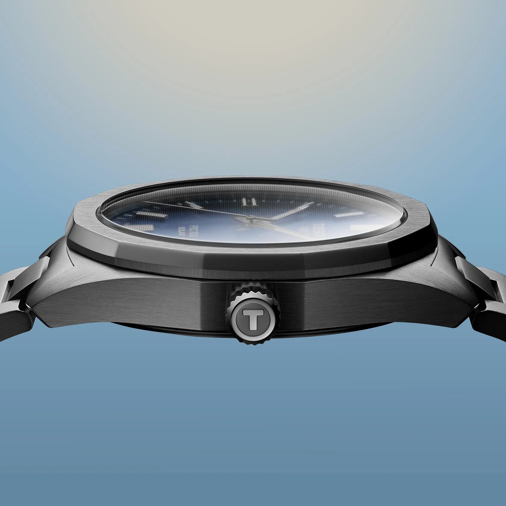 PRC  100  SOLAR  39mm  ブルー T151.422.11.041.00