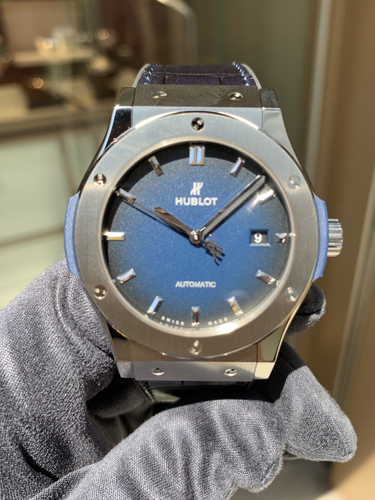 HUBLOT クラシックフュージョン　チタニウムブルー