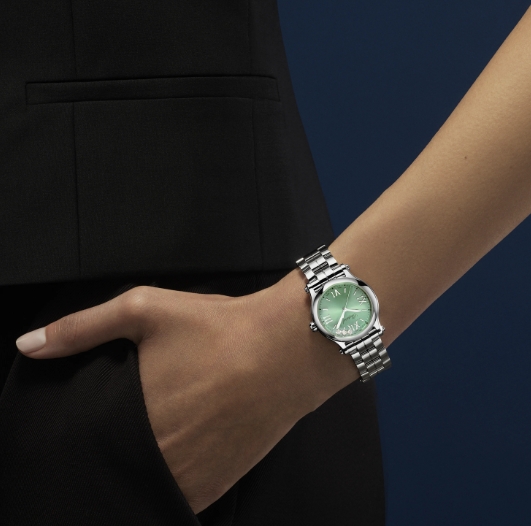 ショパール　ハッピースポーツ　コマ レディース ラグジュアリーウォッチ：ハッピースポーツ ウォッチ