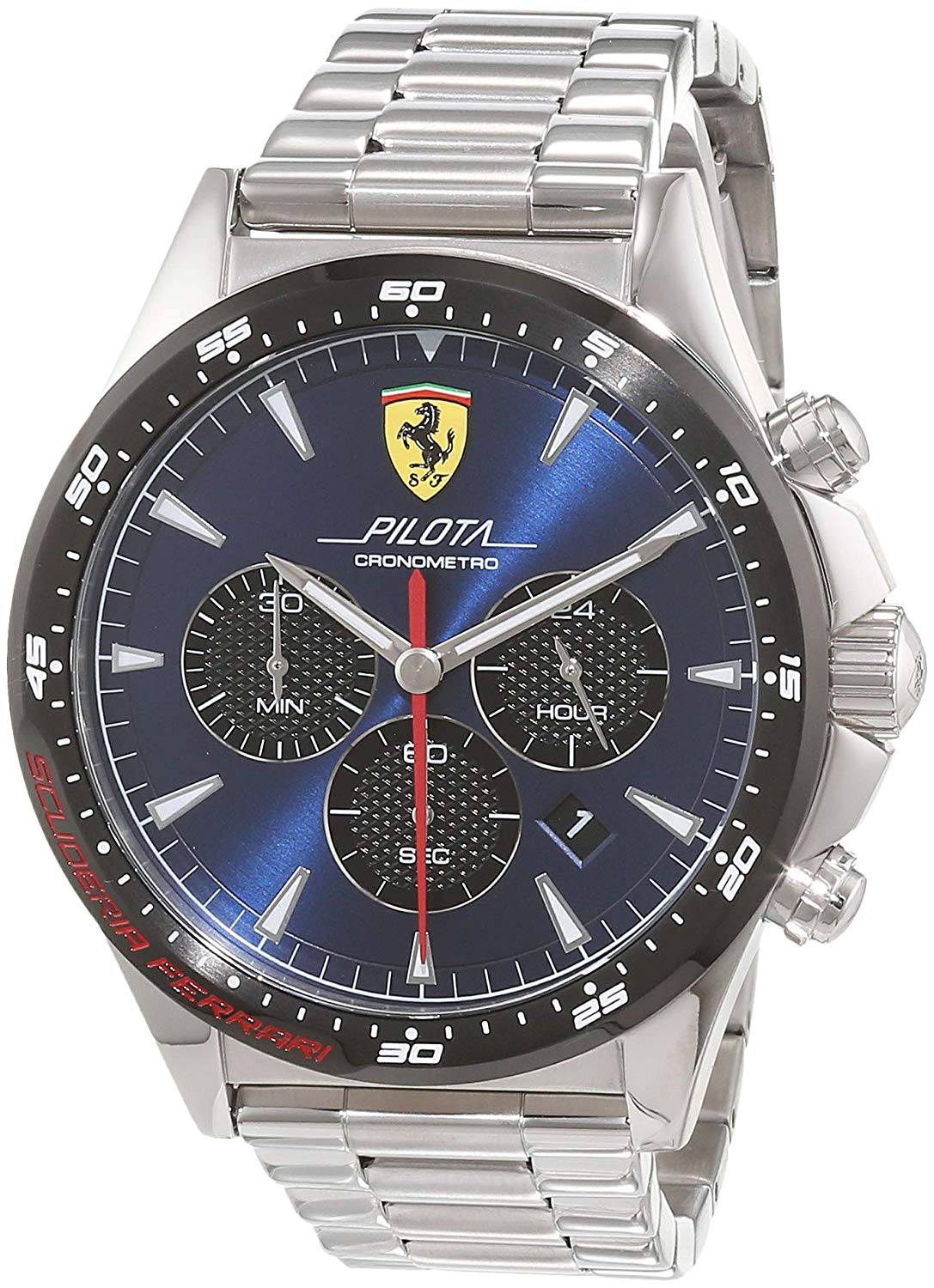 フェラーリ メンズ Pilota Evo Quartz 腕時計 (Ferrari/アナログ時計