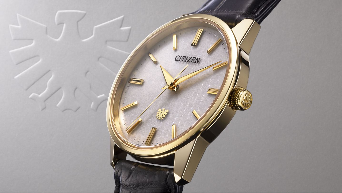 美品 CITIZEN エコドライブ 腕時計 E660-S118361 ザ・シチズン(The CITIZEN) 年差±1秒「エコ・ドライブ」 和紙文字板