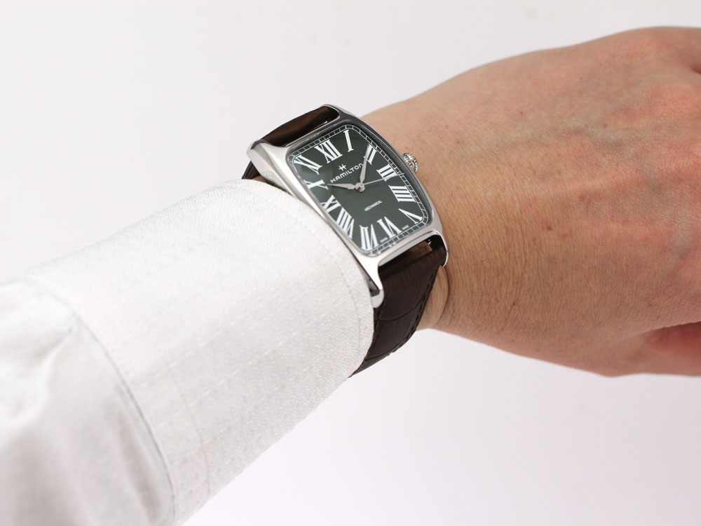 ハミルトン Hamilton ハミルトン ボルトン メカ 手巻 グリーン カーフストラップ H Hamilton Boulton Mechanical Green H ブランド腕時計の正規販売店紹介サイトgressive グレッシブ
