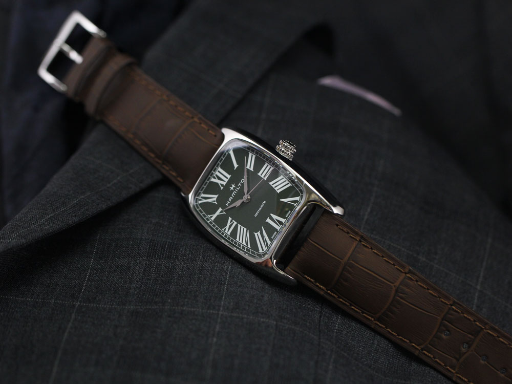 ハミルトン Hamilton ハミルトン ボルトン メカ 手巻 グリーン カーフストラップ H Hamilton Boulton Mechanical Green H ブランド腕時計の正規販売店紹介サイトgressive グレッシブ