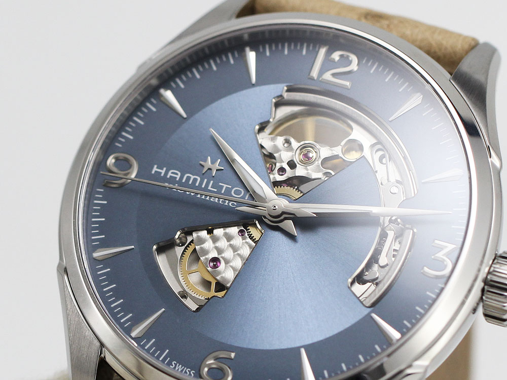 ハミルトン ジャズマスター　オープンハート 42mm ブルーグレー