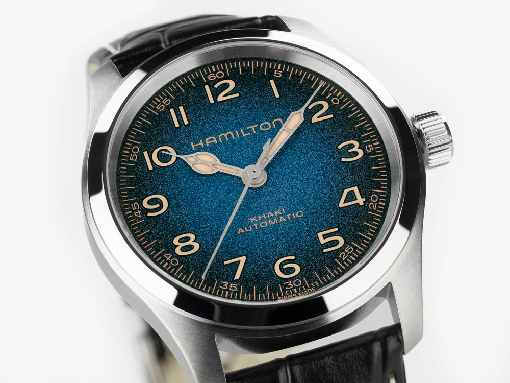 ハミルトン カーキフィールド マーフ オート 38mm ブルーダイヤル H70405740
