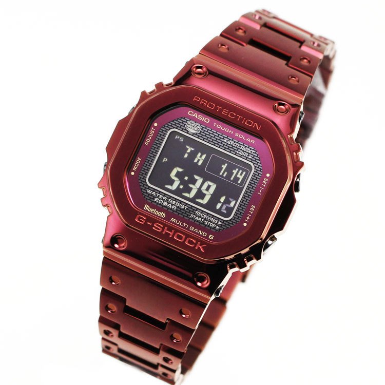 カシオ(CASIO) カシオ フルメタル ボルドーレッド 国内正規品 新品 GMW