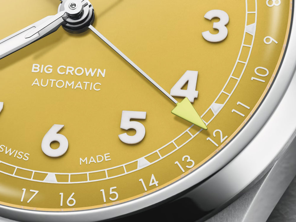 オリス ビッグクラウン ポインターデイト 40mm イエロー 正規輸入品 754 7798 4069