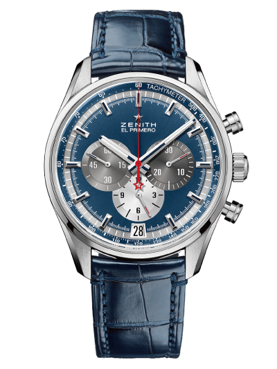 ZENITH ゼニス  EL PRIMERO エルプリメロ ブルー 革 レザー